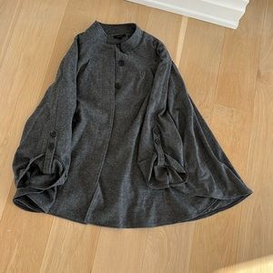 Alice Ritter Cape Coat Gray One Size Barneys New York